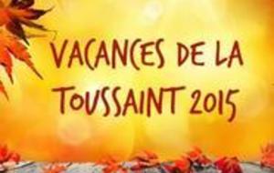 Vacances de la toussaint 