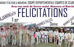 Félicitations à nos Equipes