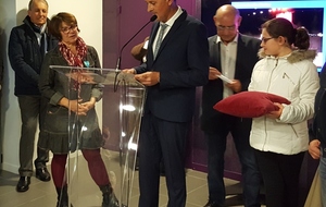 Remise Médaille d'Argent de la Jeunesse et des sports à Martine 06/01/2018